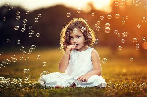 Hd Wallpaper Photography Children Bubbles Lens Flare Outdoors