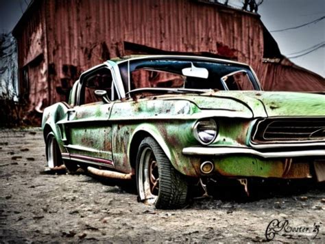 Barn find mustang by Vance1976 on DeviantArt