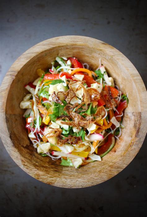 Vermicelli Salad with Garlic and Lime Dressing - The Foodie Journey