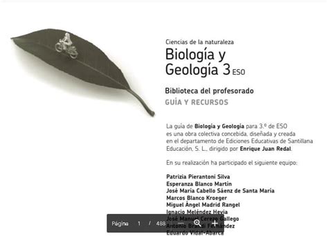 Solucionario Biolog A Y Geolog A Eso Santillana Pdf