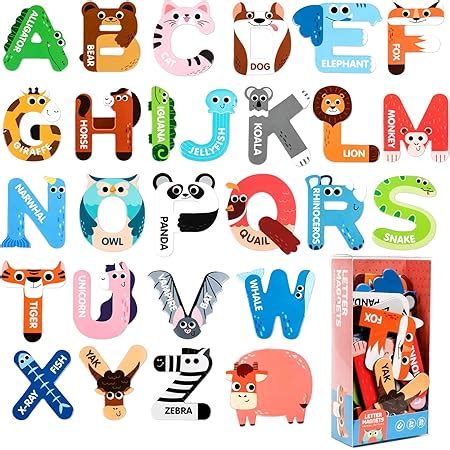 Amazon 52 Magnetic Alphabet 26 Uppercase 26 Lowercase Letters