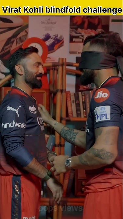 Virat Kohli Blindfold Challenge Part 1 Shorts Viratkohli Rcb Youtube