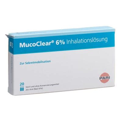 MucoClear 6 NaCl Solution Inhalation 20 X 4 Ml