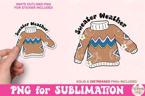 Sweater Weather PNG, Cute Autumn Fall Graphic by MidmagArt · Creative ...