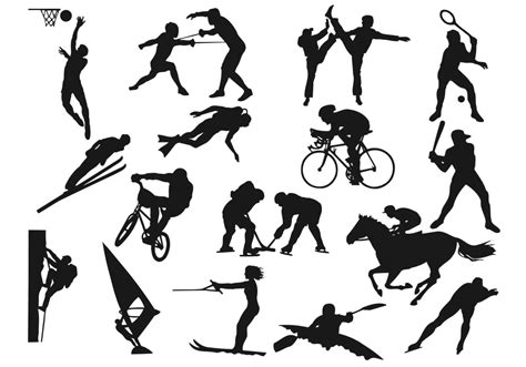 Sports Silhouette Clip Art