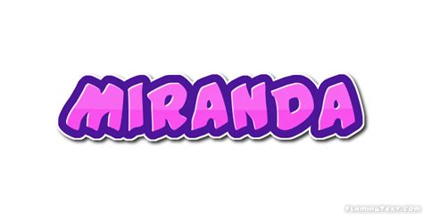 Miranda Logo Free Name Design Tool From Flaming Text