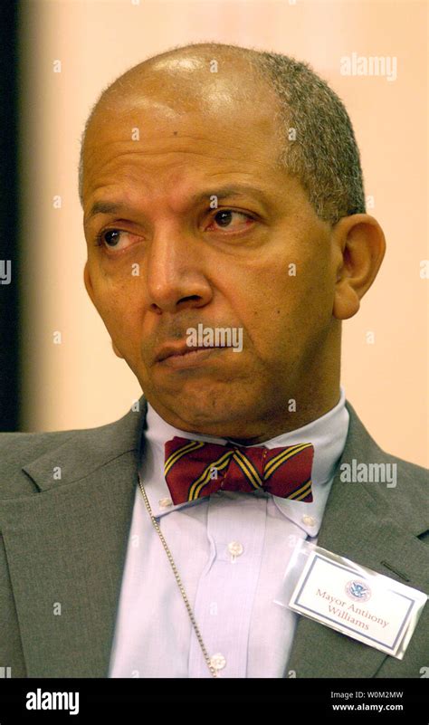 Washington Dc Mayor Anthony Williams Listens At The Homeland Security