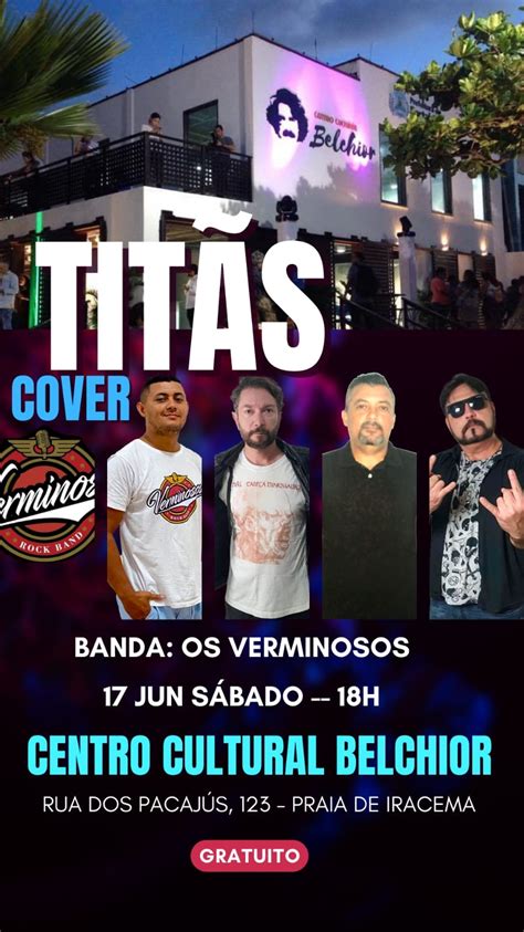 Nesse sábado 17 de junho a banda de rock cearense Os Verminosos