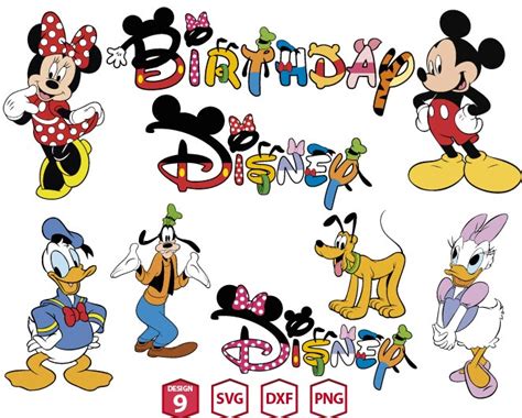 Letters Mickey Friends Svg Bundle Upp1264 Upplop Graphics Resources