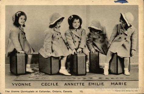 The Dionne Quintuplets Callander On Canada Ontario Postcard