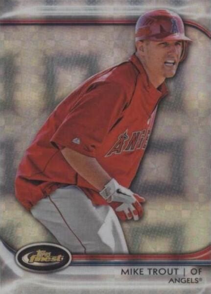 Topps Finest X Fractor Mike Trout For Sale Online Ebay