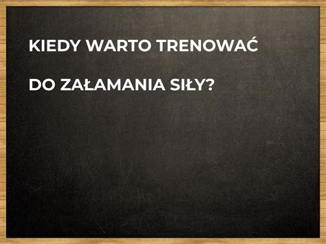 Trening Do Za Amania Kiedy Warto Trenowa Do Za Amania Blog