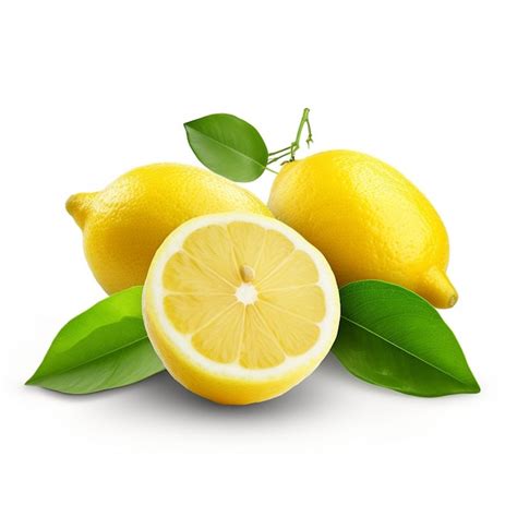 Premium Photo Free Photo Fresh Lemon Isolated On White Background