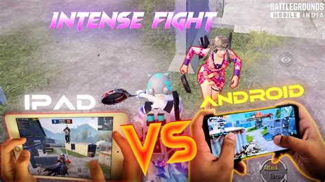 Intense 🤯 Bgmi 1vs1 Tdm M416 Custom Room Bgmi Ipad Vs Android Raw