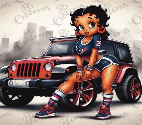 Oz Straight Tumbler Texan Betty Boop Texan Jeep With City Etsy