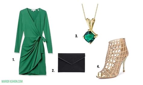 What To Wear With Emerald Green Dress Maridfashion