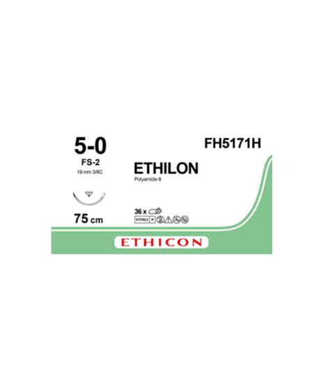 Fils De Suture ETHILON 4 0 Noir Boite De 36 F2414H