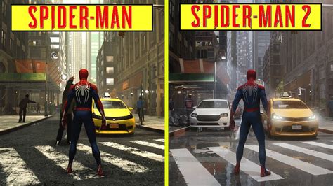 Marvels Spider Man Ps4 Pro Vs Spider Man 2 Ps5 Ray Tracing On 4k 30