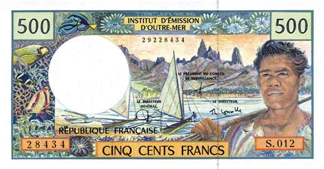 French Pacific Territories New Signature Franc Note B E