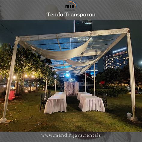 Sewa Tenda Konvensional Transparan Harga Jakarta