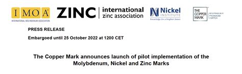 copper mark announces launch  pilot implementation