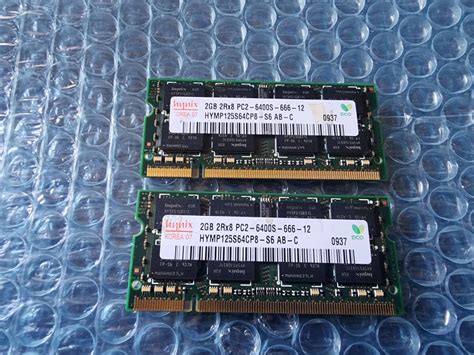 Yahooオークション 即決 Hynix製 2gb×2枚 合計4gb Ddr2 Pc2 6400s S