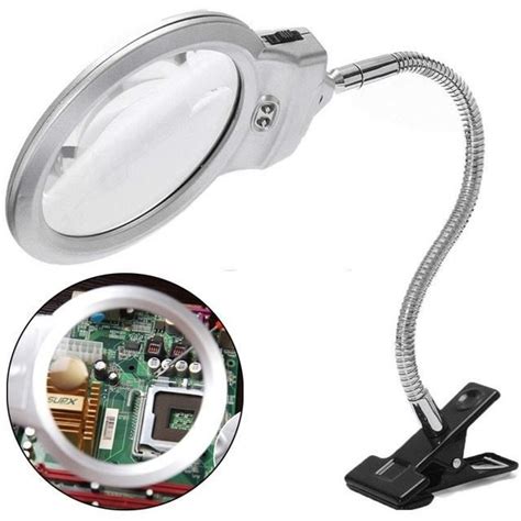 Loupe Optique Ywei Loupe Clairante Led X X Tuyau M Tallique