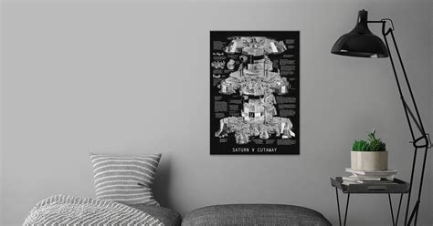 SATURN V CUTAWAY Poster By Blueprint Expert Displate