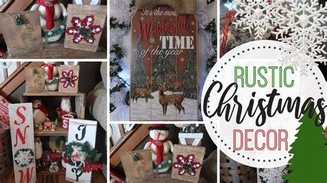 Diy Dollar Tree Farmhouse Christmas Decor Rustic Christmas Decor Diy