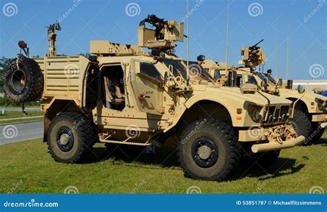 Mine Resistant Ambush Protected Mrap Vehicle Editorial Photography