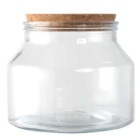 Small Glass Storage Jar With Cork Lid Dunelm Jar Storage Glass