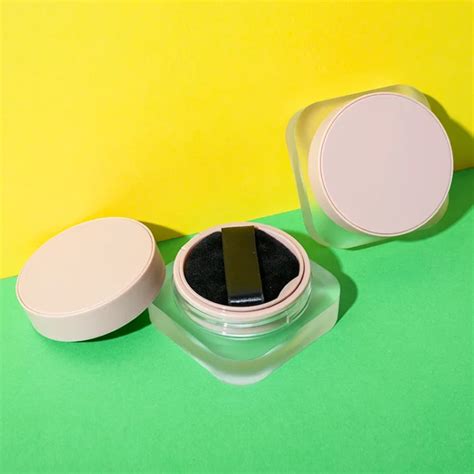 Empty Makeup Loose Powder Container With Puff UKPACK