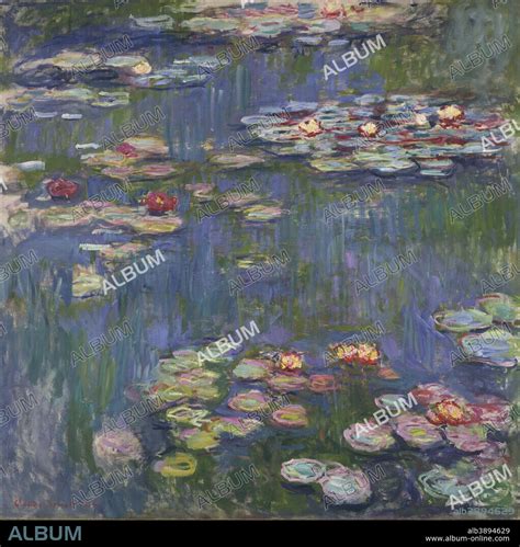 CLAUDE MONET Water Lilies Date Period 1916 Painting Oil On Canvas