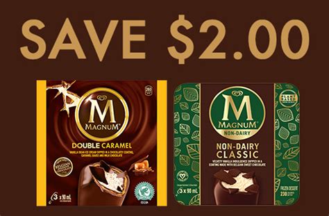 High Value Magnum Ice Cream Coupon — Deals from SaveaLoonie!