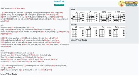 Chord Sau tất cả tab song lyric sheet guitar ukulele chords vip