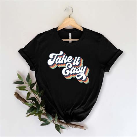 Take It Easy Shirt 70s Shirt Hippie Shirt Take It Easy Etsy