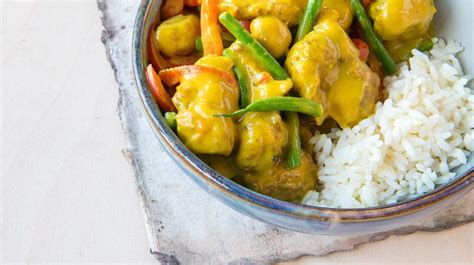 Poulet Chinois Curry Coco L Gumes Et Riz Recette Solucious