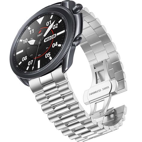 Samsung Galaxy Watch Mm Presidential Stahlarmband Silber