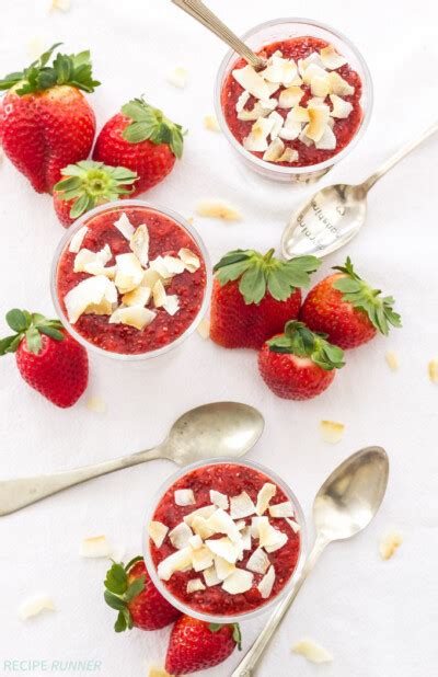 Strawberry Coconut Chia Pudding Parfaits Recipe Runner