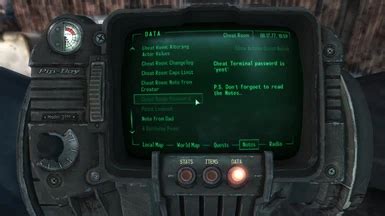 Cheat Room at Fallout 3 Nexus - Mods and community