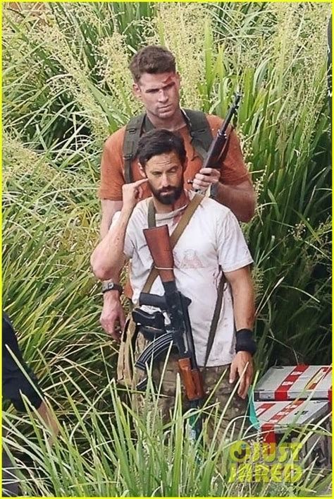 Liam Hemsworth Milo Ventimiglia Spotted Filming Action Packed Scenes