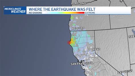 Where Was The California Earthquake Felt Nbc Bay Area