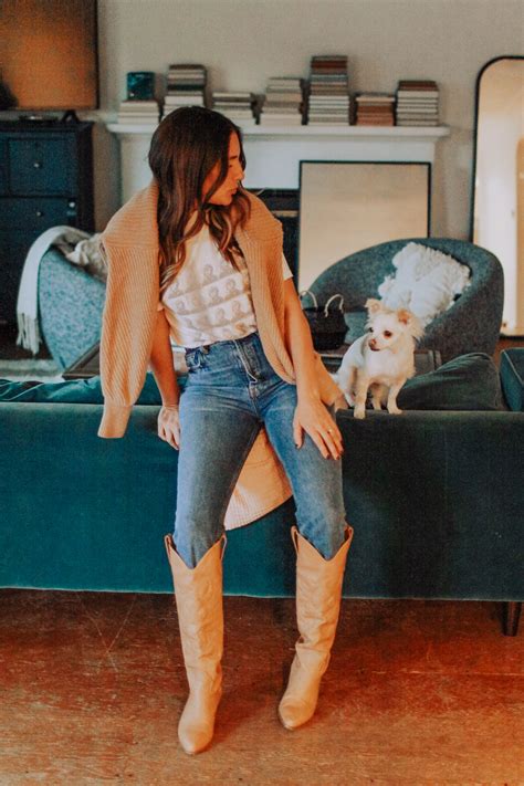 Daily Look Knee High Boots Over Jeans Rae Ann Kelly