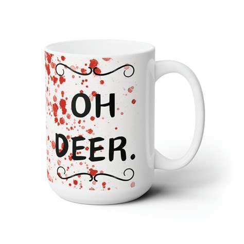 Oh Deer Mug Hazbin Hotel Alastor Etsy