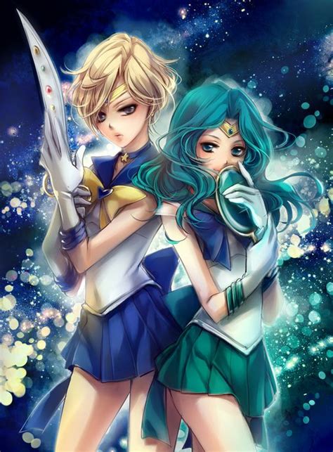 Sailor Uranus And Sailor Neptune Fan Art Manga And Anime Pinterest Fanart Sailor Uranus