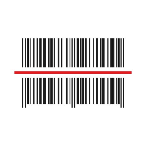 Barcode Symbol Vektor Illustration Premium Vektor