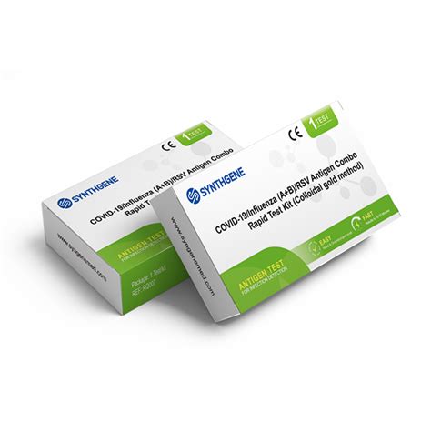 COVID 19 Influenza A B RSV Antigen Combo Rapid Test Kit Colloidal