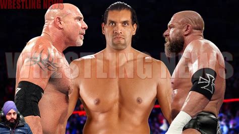 Goldberg Vs Great Khali Vs Triple H Triple Threat Match Wrestling