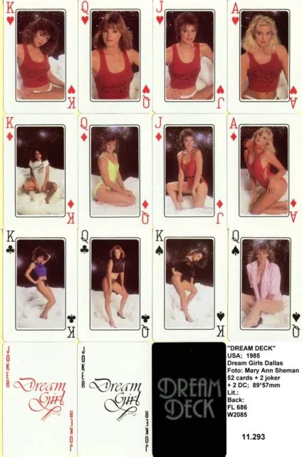 Spielkarten Playing Cards Erotic Sexy Nude Pin Up Usa Dream Deck E