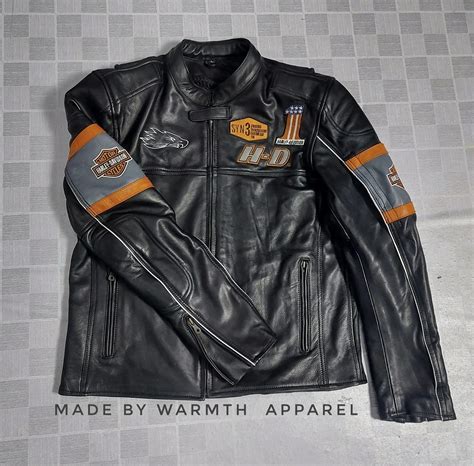 Harley Davidson Screaming Eagle Motorcycle Motorbike Cowhide Leather